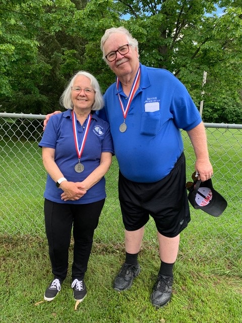70+ Mixed Doubles - Silver - Mary Glenister and Harold Griffiths - Saskatoon