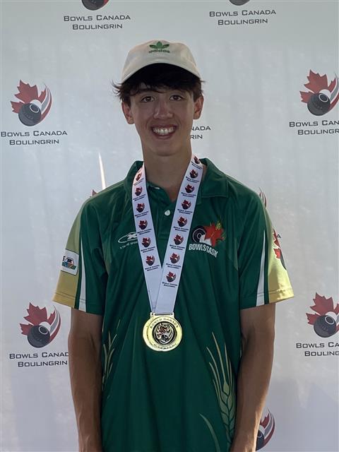 Lo Wong with Silver Medal